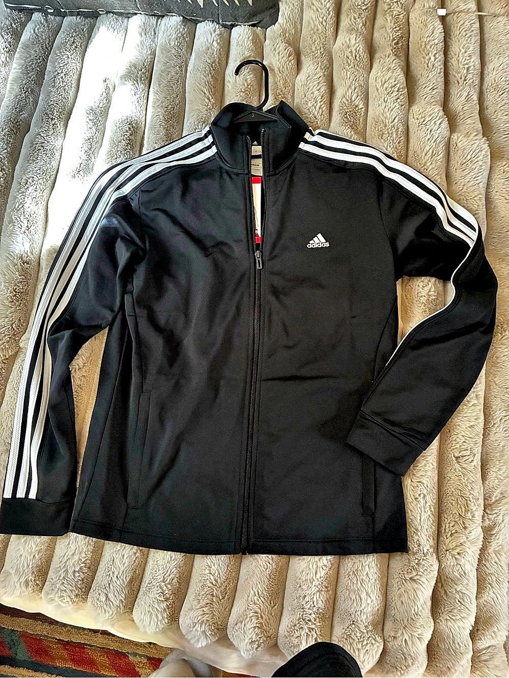 adidas Black & White zip up jacket